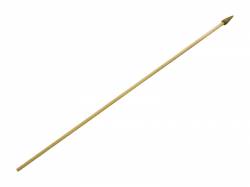 Baton / Hampe en bois de 60 cm avec pointe dore