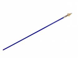 Baton / Hampe en bois bleu avec pointe dorée de 100 cm