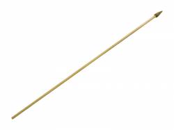 Baton / Hampe en bois de 60 cm avec pointe dore